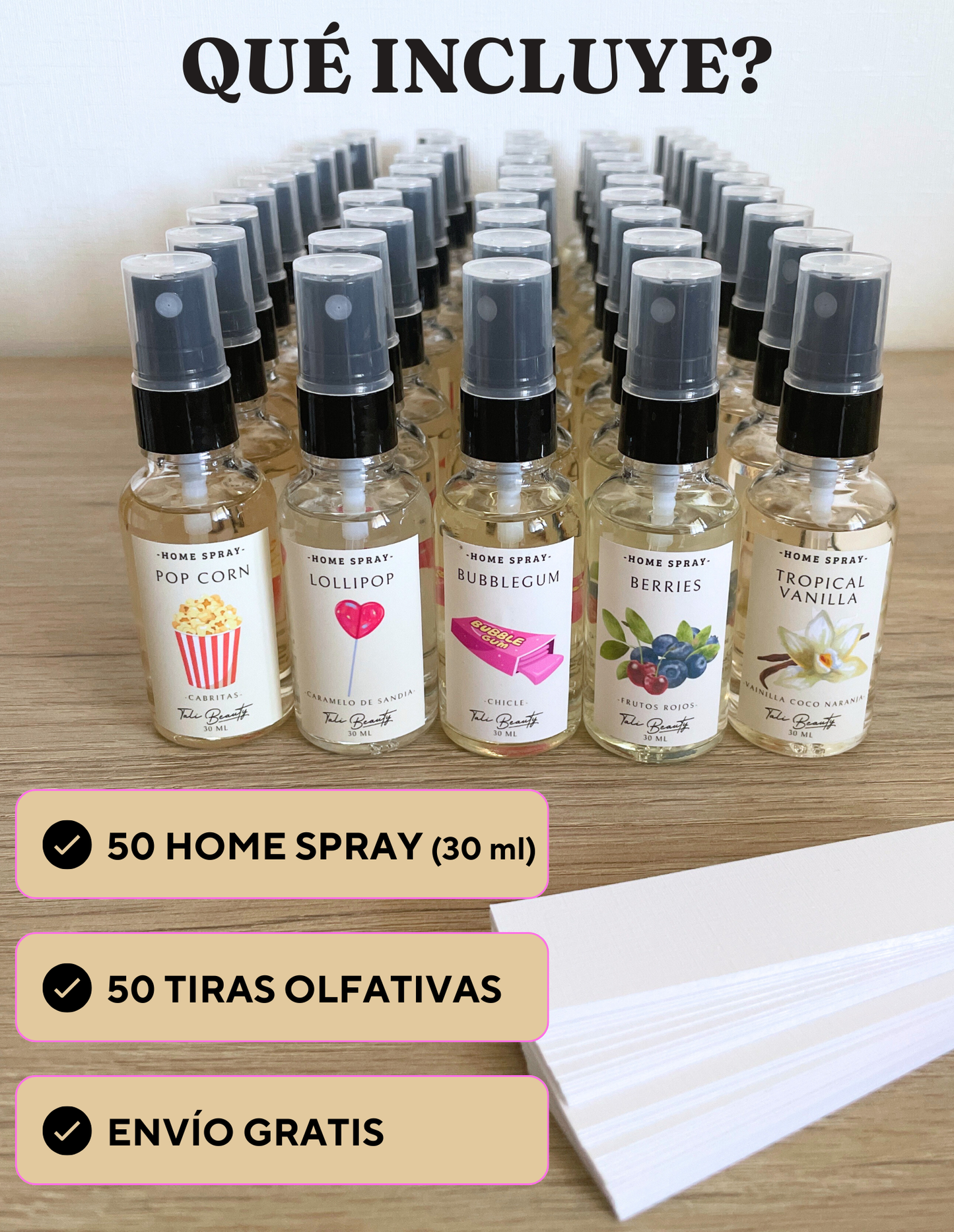 50 Home Spray + 50 Tiras Olfativas de regalo + Envío Gratis